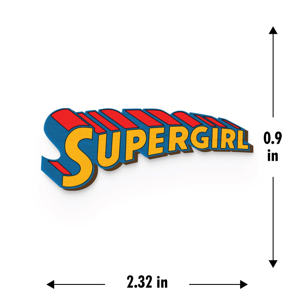 Super Girl Hand Painted Wooden Magnet | Verified Sustainable by Brown Living™