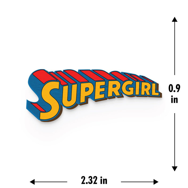 Buy Super Girl Hand Painted Wooden Magnet | Shop Verified Sustainable Stationery on Brown Living™