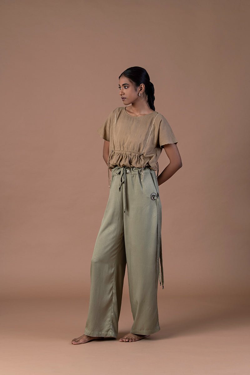 Surmai Wide Bottom Viscose Pants | Verified Sustainable by Brown Living™