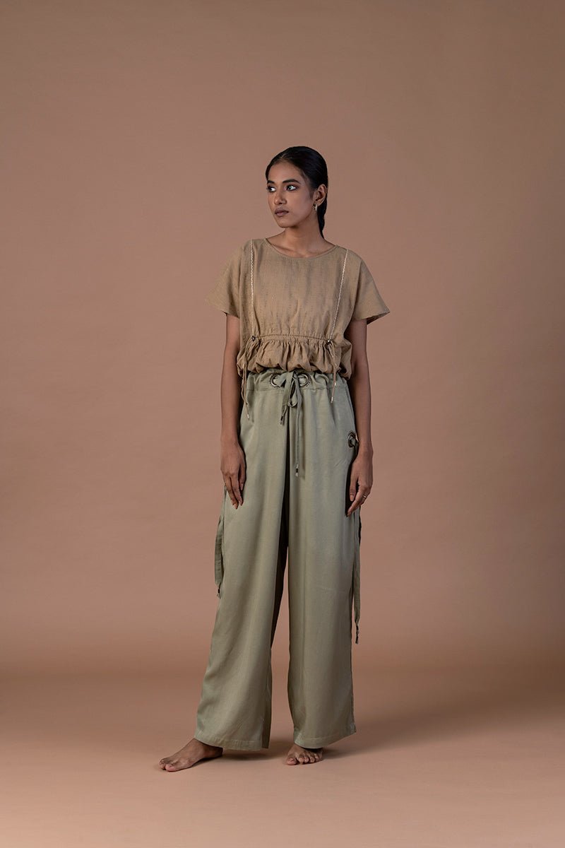 Surmai Wide Bottom Viscose Pants | Verified Sustainable by Brown Living™