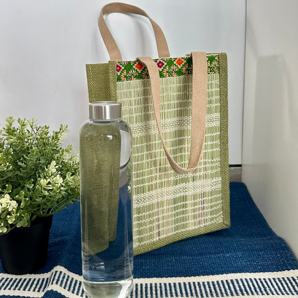 Buy Darbha Jute Utility bag, Lunch bag, Wine Bag 100% Natural | Shop Verified Sustainable Tote Bag on Brown Living™