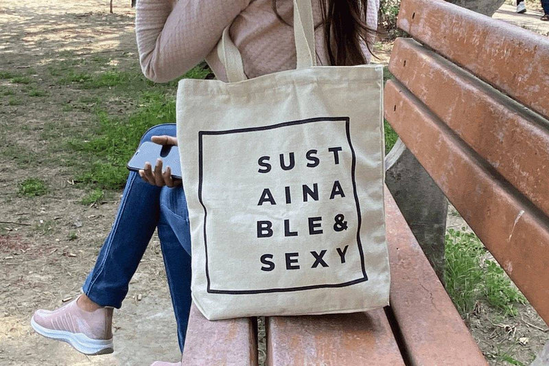Buy Sustainable and sexy tote bag - Reusable eco-friendly gifting | Shop Verified Sustainable Tote Bag on Brown Living™