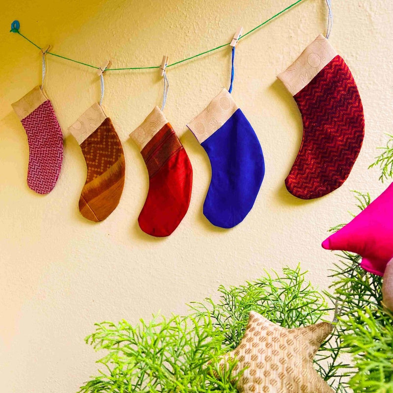 Buy Sustainable Christmas Decor- Socks Buntings | Shop Verified Sustainable Decor & Artefacts on Brown Living™