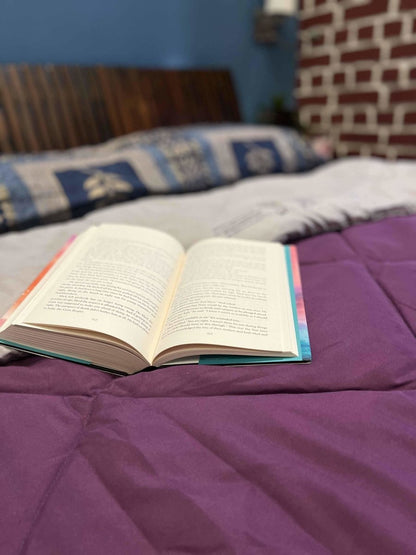 Sustainable Comforter Purple/Light Grey | Verified Sustainable by Brown Living™