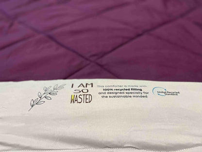 Sustainable Comforter Purple/Light Grey | Verified Sustainable by Brown Living™