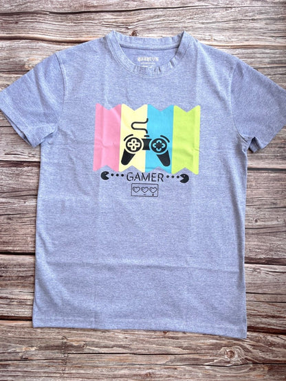 Sustainable T-Shirt | Recycled Plastic & Recycled Cotton Blend | Gamer Design | Verified Sustainable by Brown Living™