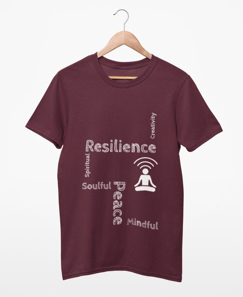 Buy Sustainable T-Shirt | Recycled Plastic + Recycled Cotton Blend | Mindfulness Design | Shop Verified Sustainable Mens Tshirt on Brown Living™