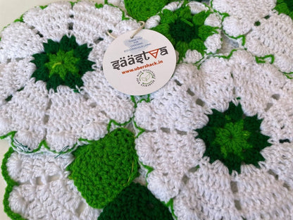Sustainable Table center | Handmade | Crochet | Verified Sustainable by Brown Living™