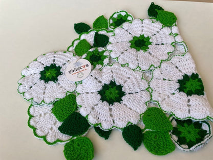 Sustainable Table center | Handmade | Crochet | Verified Sustainable by Brown Living™