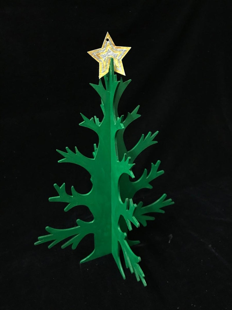Buy Sustainable wooden DIY christmas tree with Star & 12 seed paper christmas ornaments (combo) | Shop Verified Sustainable Wooden Toys on Brown Living™
