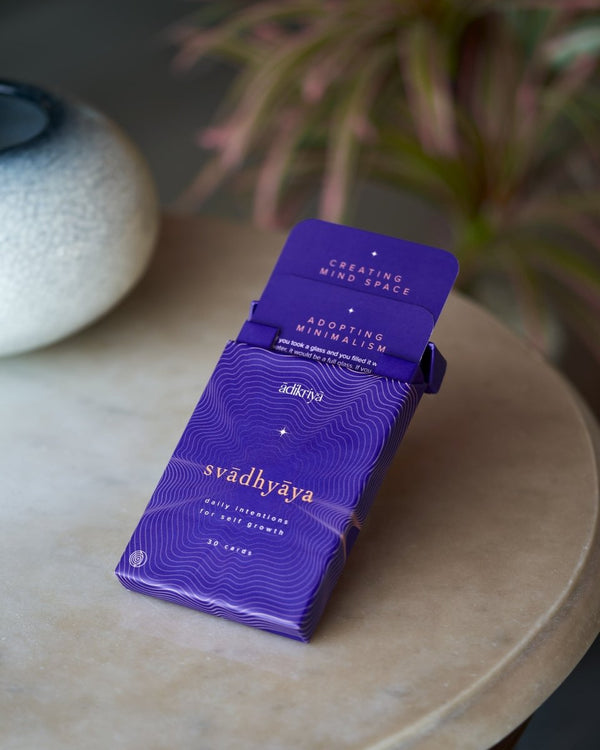 Buy Svadhyaya- Intention Cards for Mindful Living | Shop Verified Sustainable Greeting & Note Cards on Brown Living™