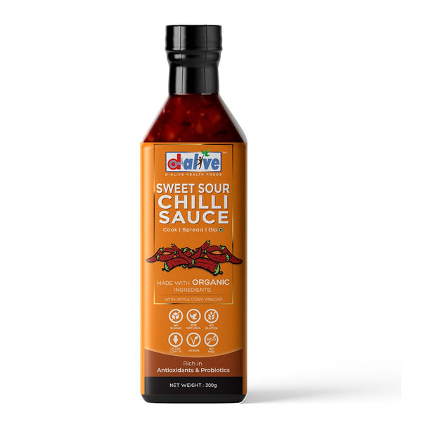 Buy Sweet Sour Chilli Sauce- 300g | Made with Organic Ingredients | Sugar-Free | Gluten-Free | Low Carb, Ultra Low GI, Vegan, Diabetes & Keto Friendly | Shop Verified Sustainable Products on Brown Living