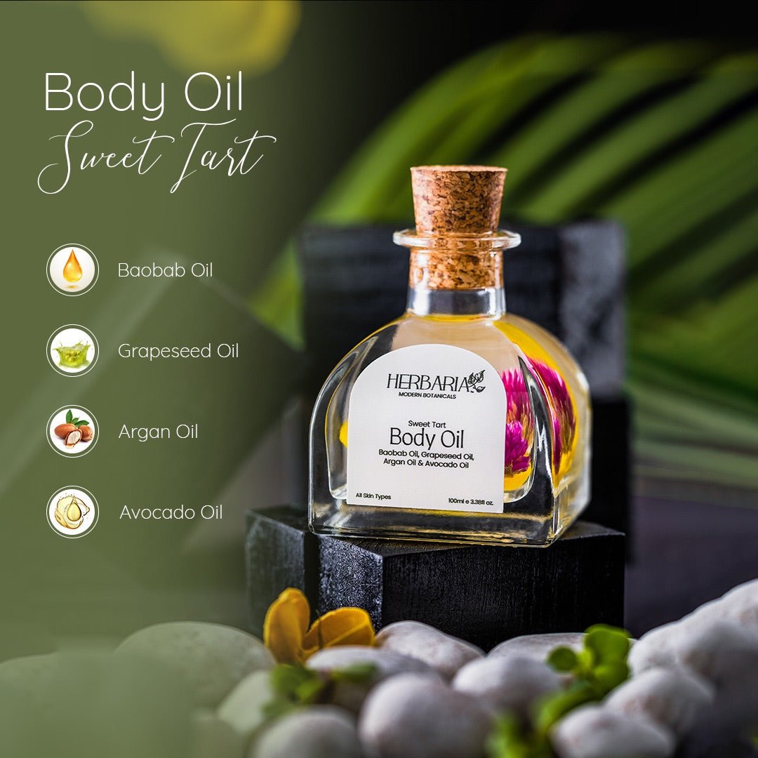 Sweet Tart - 100% Vegan Body Oil - 100ml | Verified Sustainable by Brown Living™