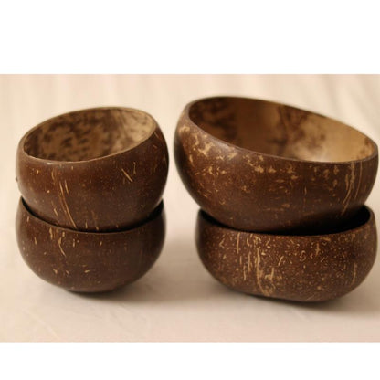 Taal Mell Group of Coconut Bowl - Set of 4 Bowl| Serving Bowl| | Verified Sustainable by Brown Living™