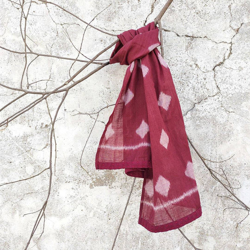 Buy Taash Diamonds Hair scarf & Ikat Tassel Earrings GiftSet | Shop Verified Sustainable Products on Brown Living
