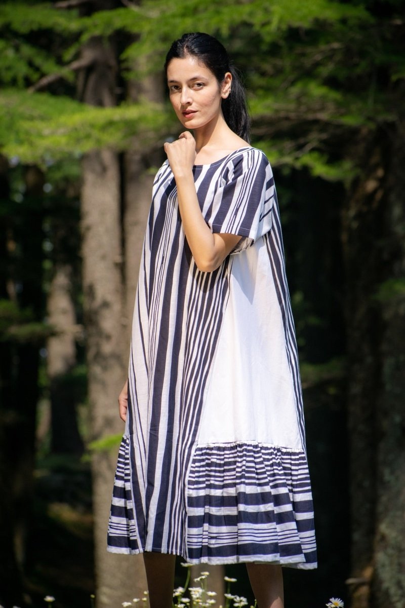 Buy Tainta Cotton Midi Dress | Shop Verified Sustainable Products on Brown Living