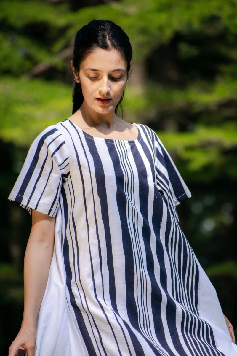 Buy Tainta Cotton Midi Dress | Shop Verified Sustainable Womens Dress on Brown Living™