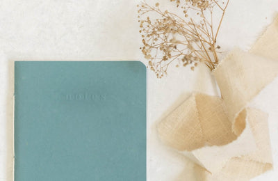 Take Notes, Sketch, Plan & Fold - Dusty Blue - Notebook – Notebooks & Notepads on Brown Living™. SKU: SR0018. Img 2.