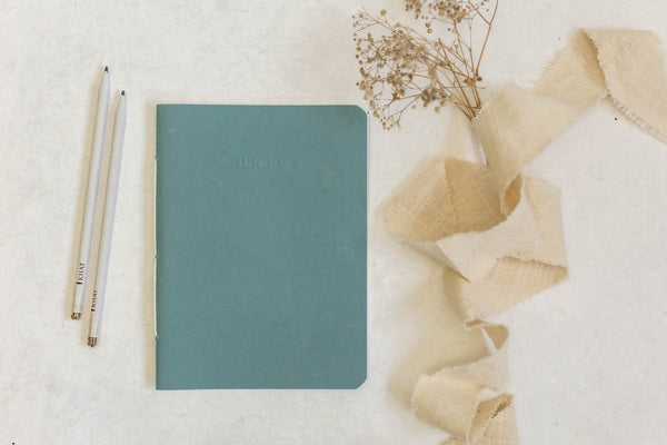 Buy Take Notes, Sketch, Plan & Fold - Dusty Blue - Notebook | Shop Verified Sustainable Products on Brown Living