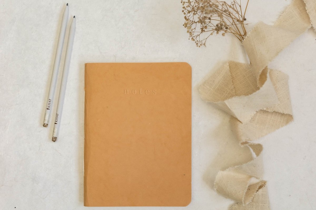 Take Notes, Sketch, Plan & Fold - Muddy Brown - Notebook – Notebooks & Notepads on Brown Living™. SKU: SR0017. Img 1.