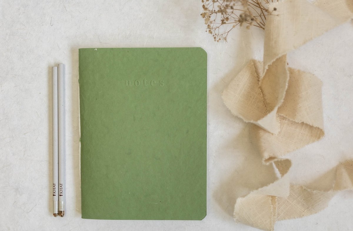 Take Notes, Sketch, Plan & Fold - Sage Green / Notebook – Notebooks & Notepads on Brown Living™. SKU: SR0019. Img 1.