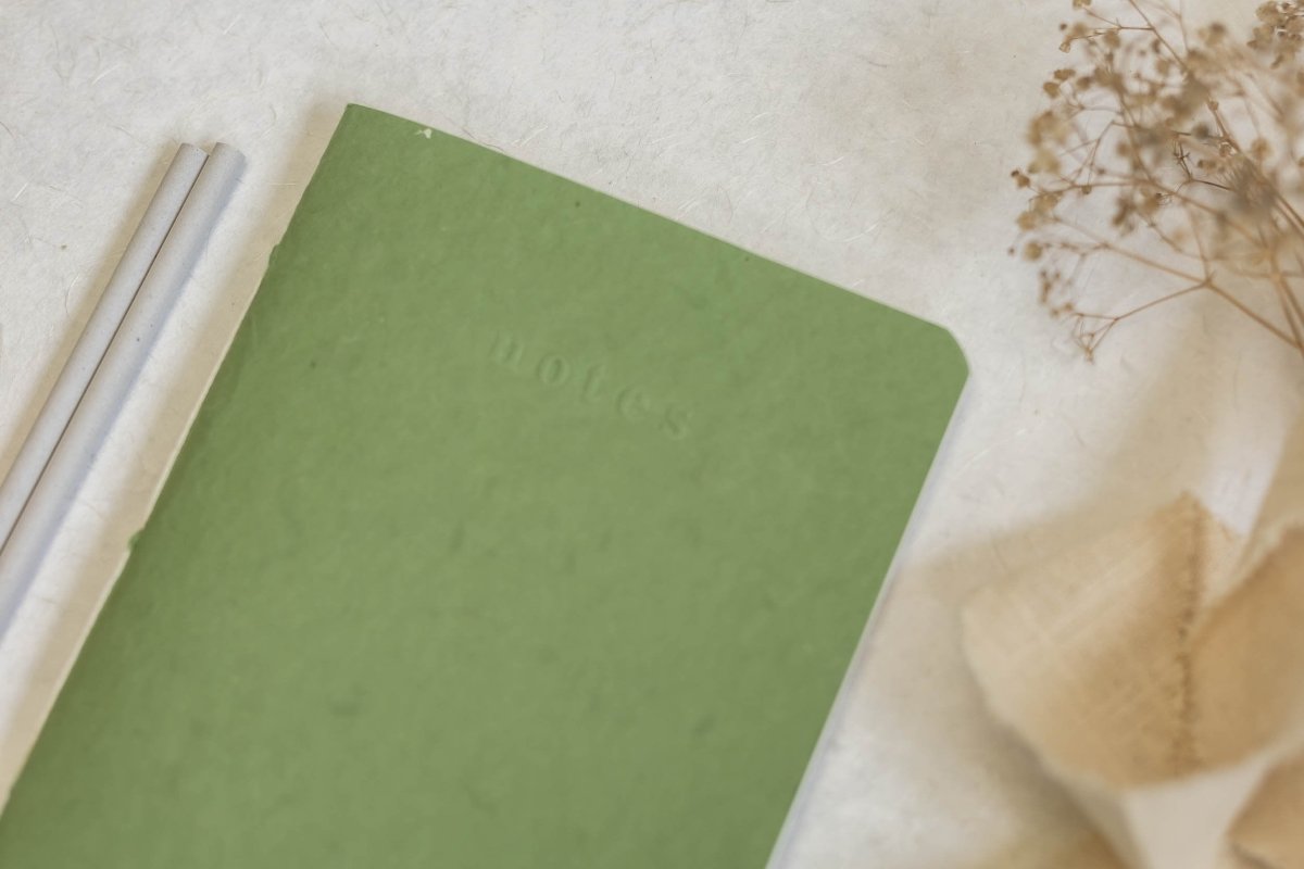 Take Notes, Sketch, Plan & Fold - Sage Green / Notebook – Notebooks & Notepads on Brown Living™. SKU: SR0019. Img 2.