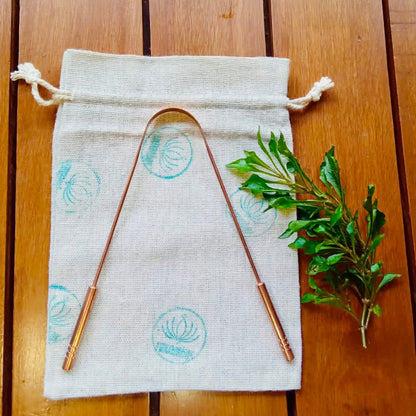 Tāmra Pure Copper Tongue Cleaner | Verified Sustainable by Brown Living™