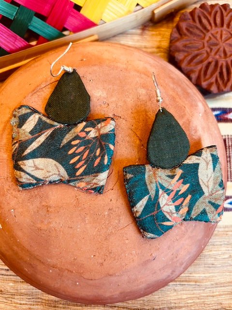 Buy Tara Textile Earring | Handcrafted by Artisans | Shop Verified Sustainable Womens earrings on Brown Living™