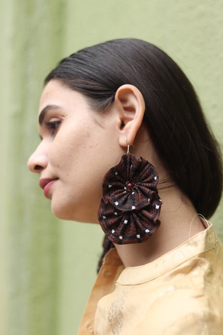 Buy Tara Textile Earring | Shop Verified Sustainable Womens Earrings on Brown Living™