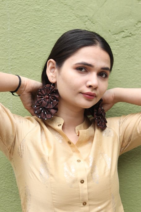 Buy Tara Textile Earring | Shop Verified Sustainable Womens Earrings on Brown Living™