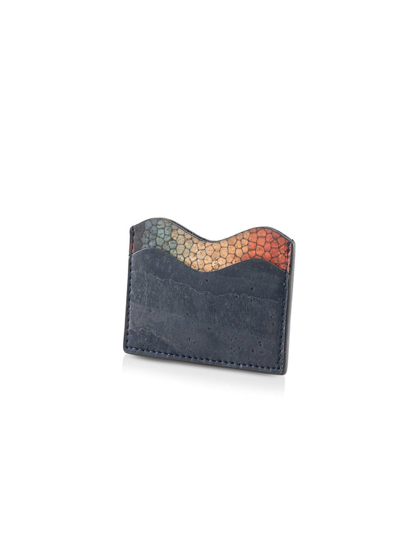 Buy Tarang Cork Card Case - Prussian Blue | Shop Verified Sustainable Products on Brown Living