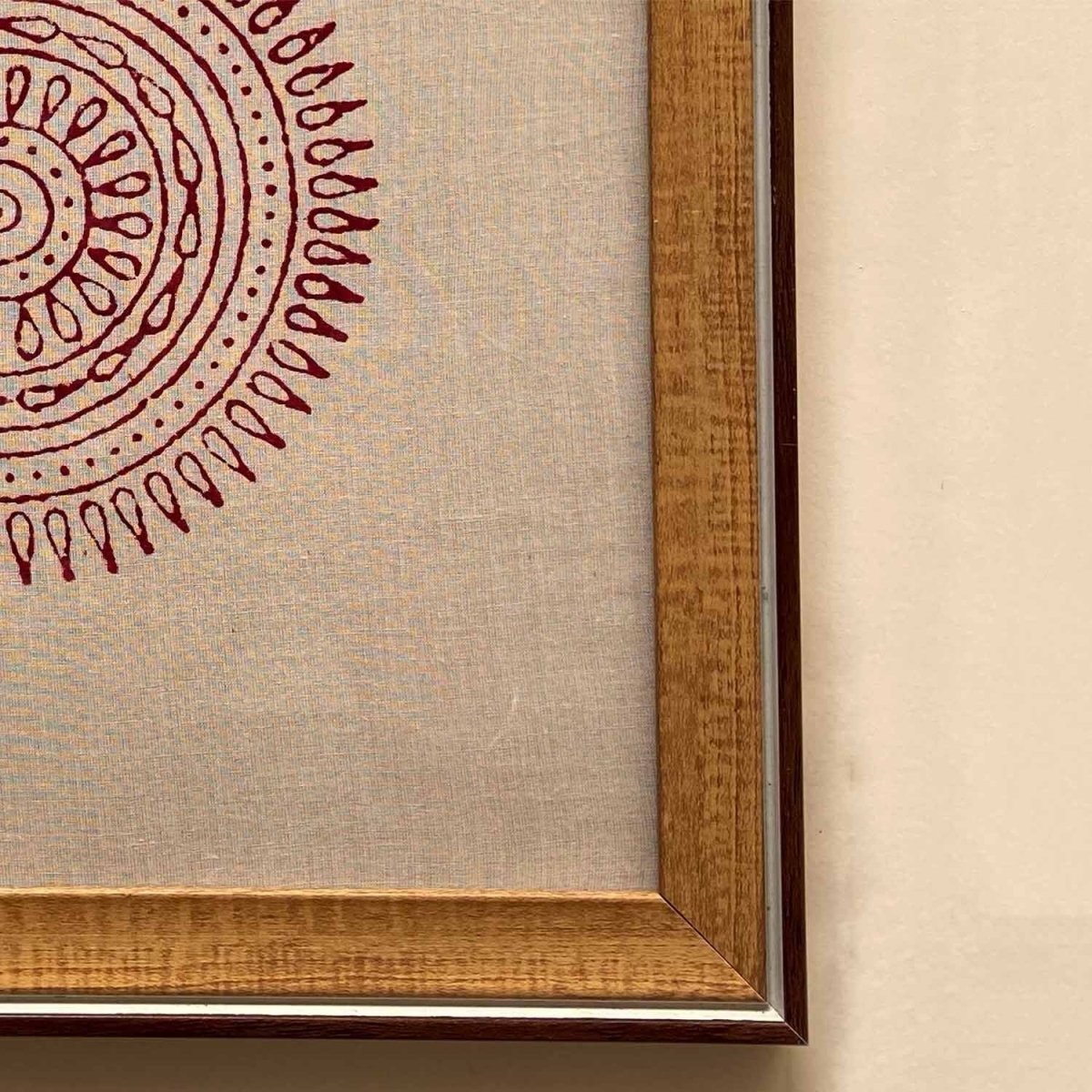 Tasveer Circular Pattern Block Print Frames | Verified Sustainable by Brown Living™