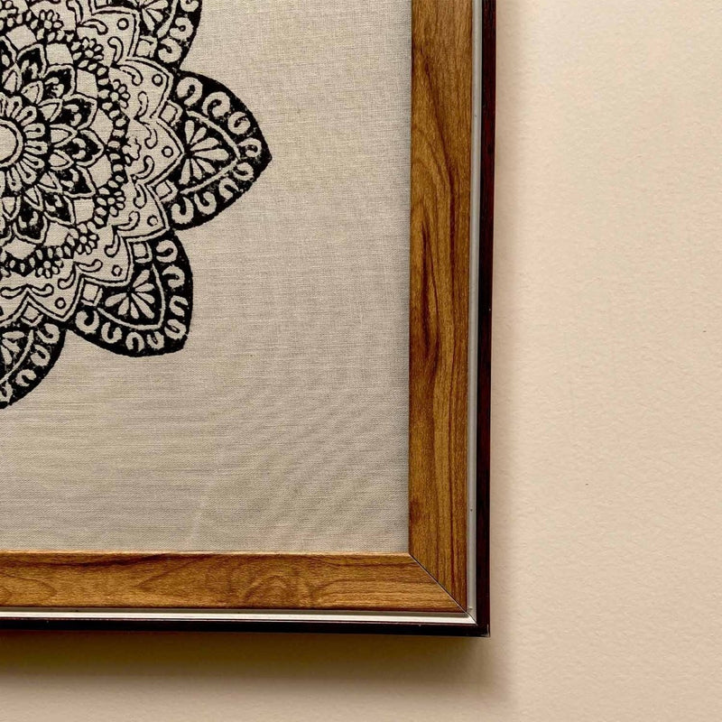 Buy Tasveer Intricate Mandala Floral Block Print Frames | Shop Verified Sustainable Wall Decor on Brown Living™