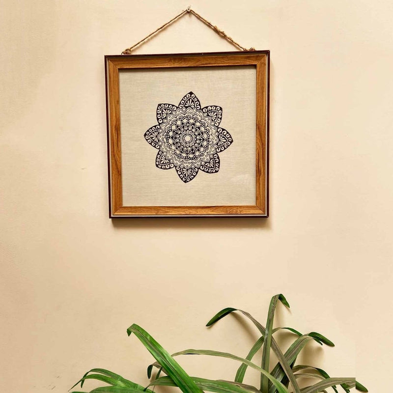 Buy Tasveer Intricate Mandala Floral Block Print Frames | Shop Verified Sustainable Wall Decor on Brown Living™