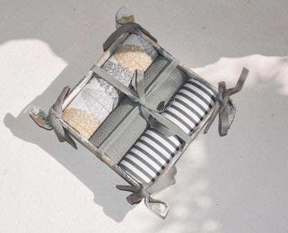 Tea Towel - Set of 3 with Basket | Verified Sustainable by Brown Living™