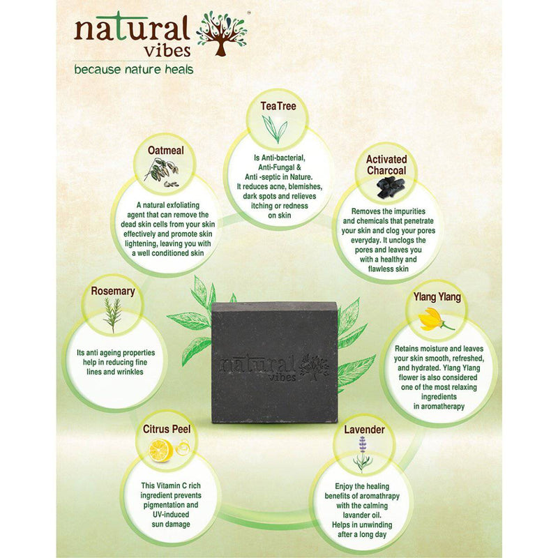 Buy Tea Tree and Acitivated Charcoal Soap - 150g | Shop Verified Sustainable Products on Brown Living