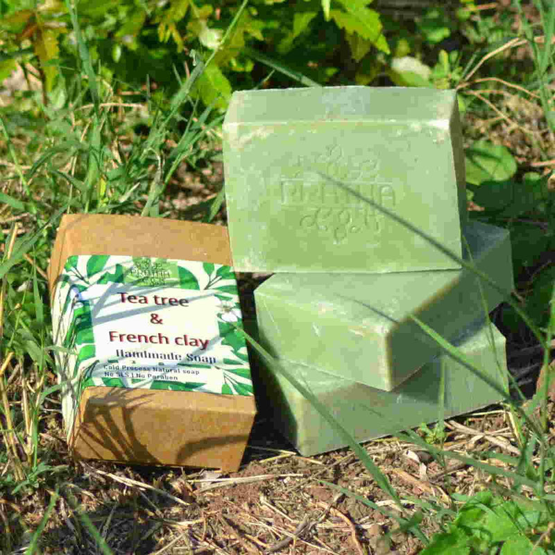 Buy Tea Tree & French Clay | Cold Process Handmade Soap | Shop Verified Sustainable Body Soap on Brown Living™