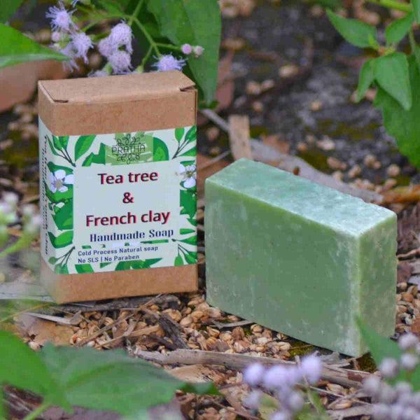 Buy Tea Tree & French Clay | Cold Process Handmade Soap | Shop Verified Sustainable Body Soap on Brown Living™