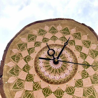 Teak Wood Slice Wall Clock | Verified Sustainable by Brown Living™