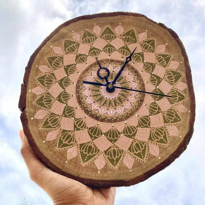 Teak Wood Slice Wall Clock | Verified Sustainable by Brown Living™