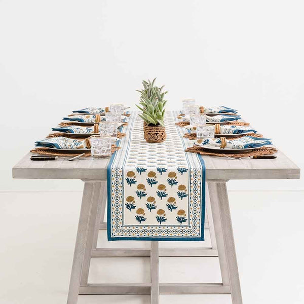 Buy Teal Blush Table Runner 12x72 Inches | Shop Verified Sustainable Table Linens on Brown Living™