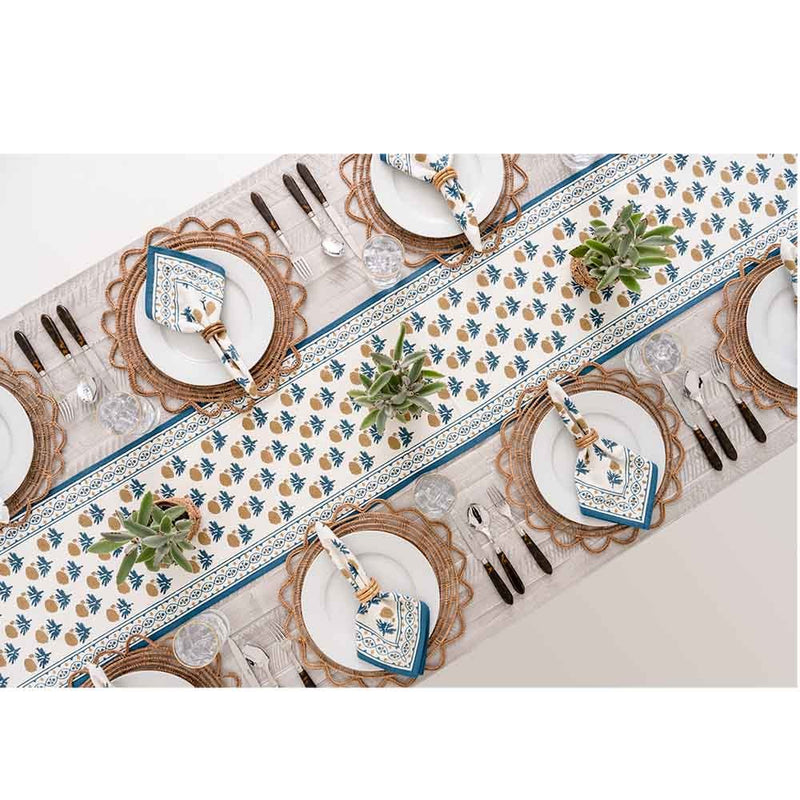 Buy Teal Blush Table Runner 12x72 Inches | Shop Verified Sustainable Products on Brown Living