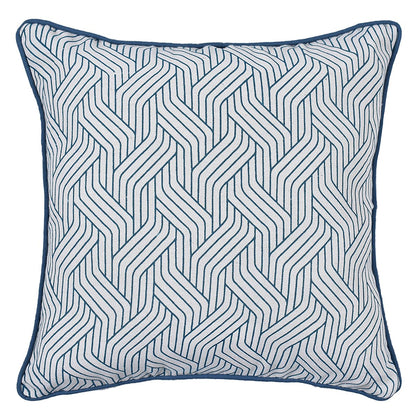 Teal Harmony Printed Cushion Cover - Set of 2 | Verified Sustainable by Brown Living™