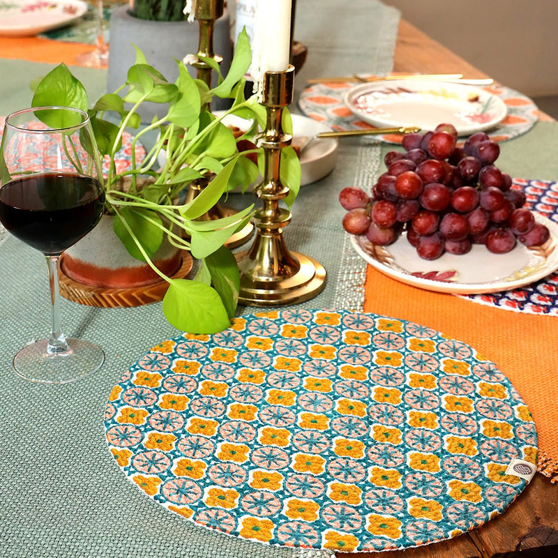 Buy Teaocher Round Mat - Set of 2 | Shop Verified Sustainable Table Linens on Brown Living™