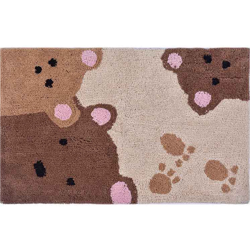 Buy Teddy In The Bath Cotton Bathmat | Shop Verified Sustainable Mats & Rugs on Brown Living™