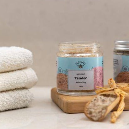 Tender Moisturising Bath Salt 120g with Detoxifying & Moisturising Properties | Verified Sustainable by Brown Living™