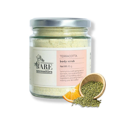 Terracotta Body Scrub | Natural Exfoliator for Smooth Skin – Body Scrub on Brown Living™. SKU: 044 - 01096 - P0002. Img 2.