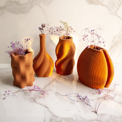 Terracotta Double Over Vase | Verified Sustainable by Brown Living™