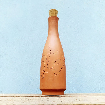 Terracotta Water Bottle - Bot - Capacity 1.0L Approx | Verified Sustainable by Brown Living™