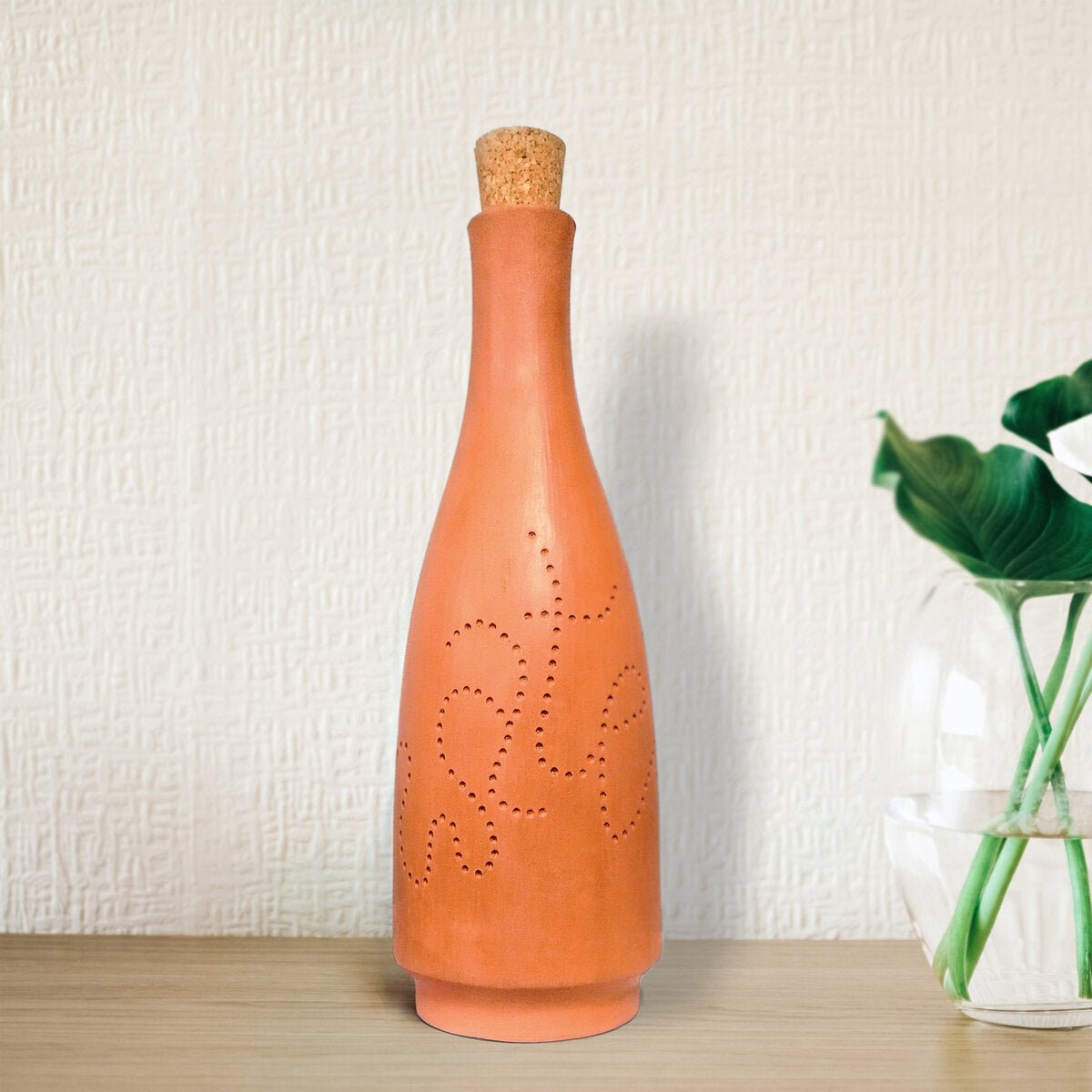 Terracotta Water Bottle - Bot - Capacity 1.0L Approx | Verified Sustainable by Brown Living™